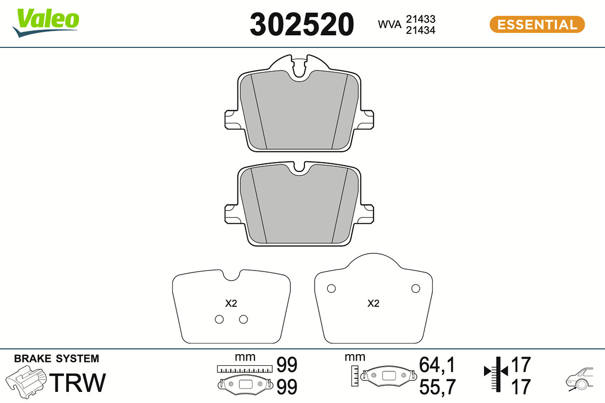 BRAKE PADS FIRST BMW 330I TOYOTA SUPRA